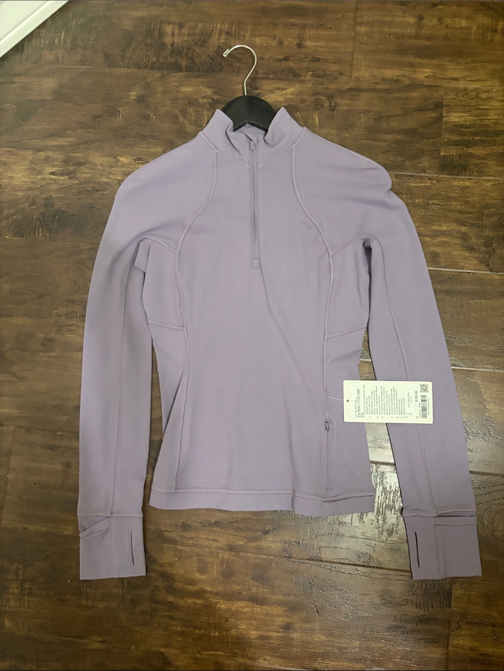 lululemon athletica Lavender It’s Ruli Run  Half-Zip Performance Top